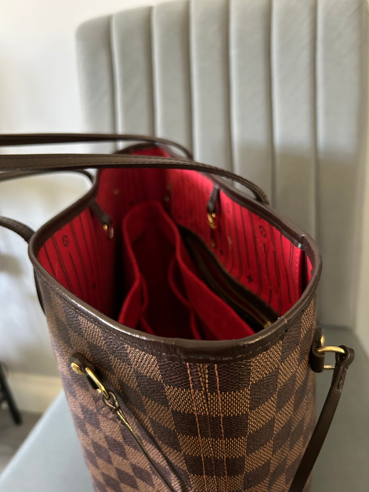 Louis Vuitton Neverfull Damier Ebene Coated Canvas MM