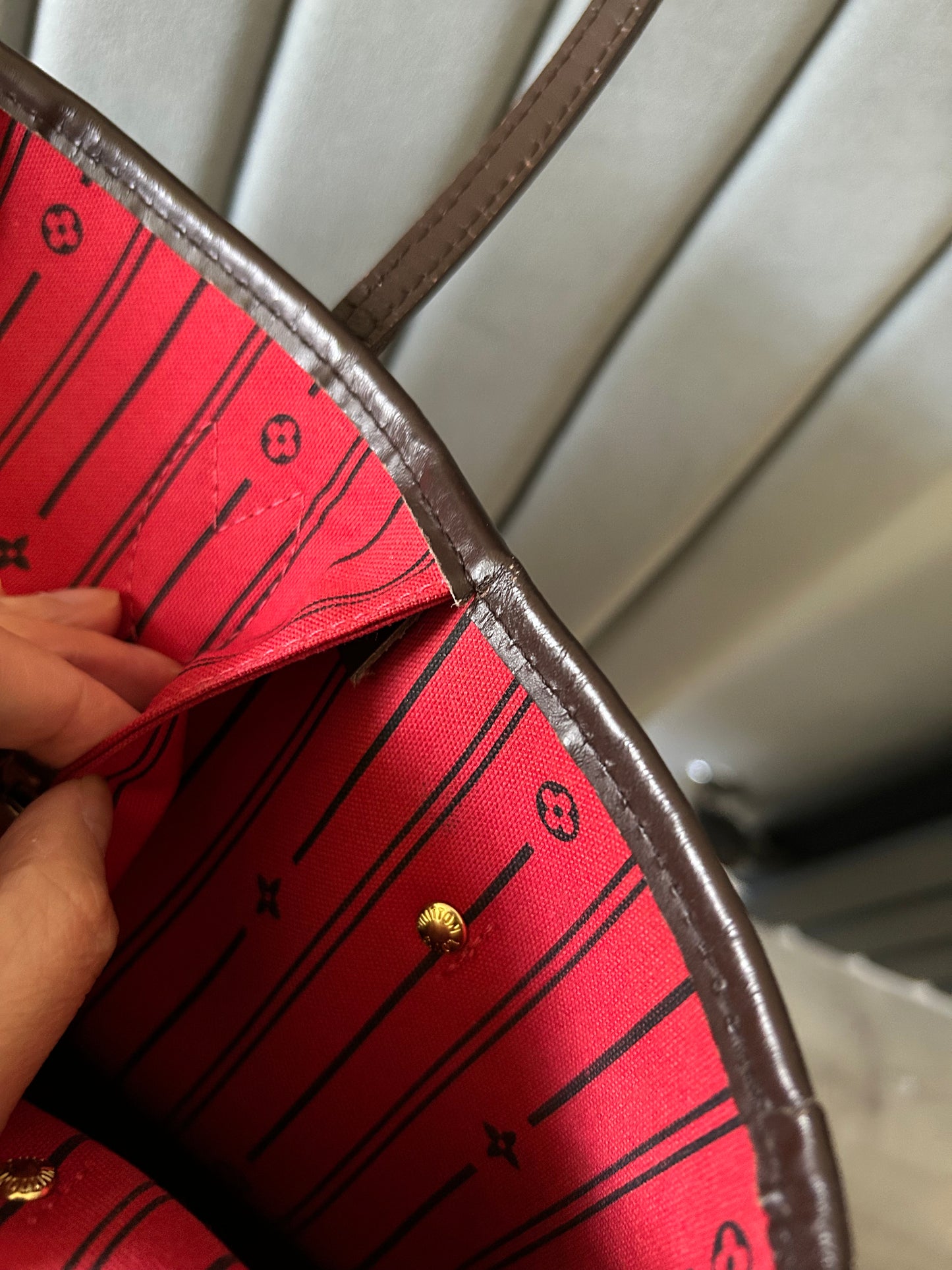 Louis Vuitton Neverfull Damier Ebene Coated Canvas MM