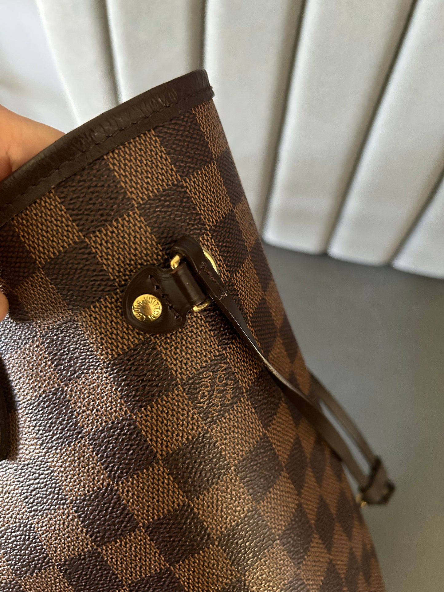 Louis Vuitton Neverfull Damier Ebene Coated Canvas MM
