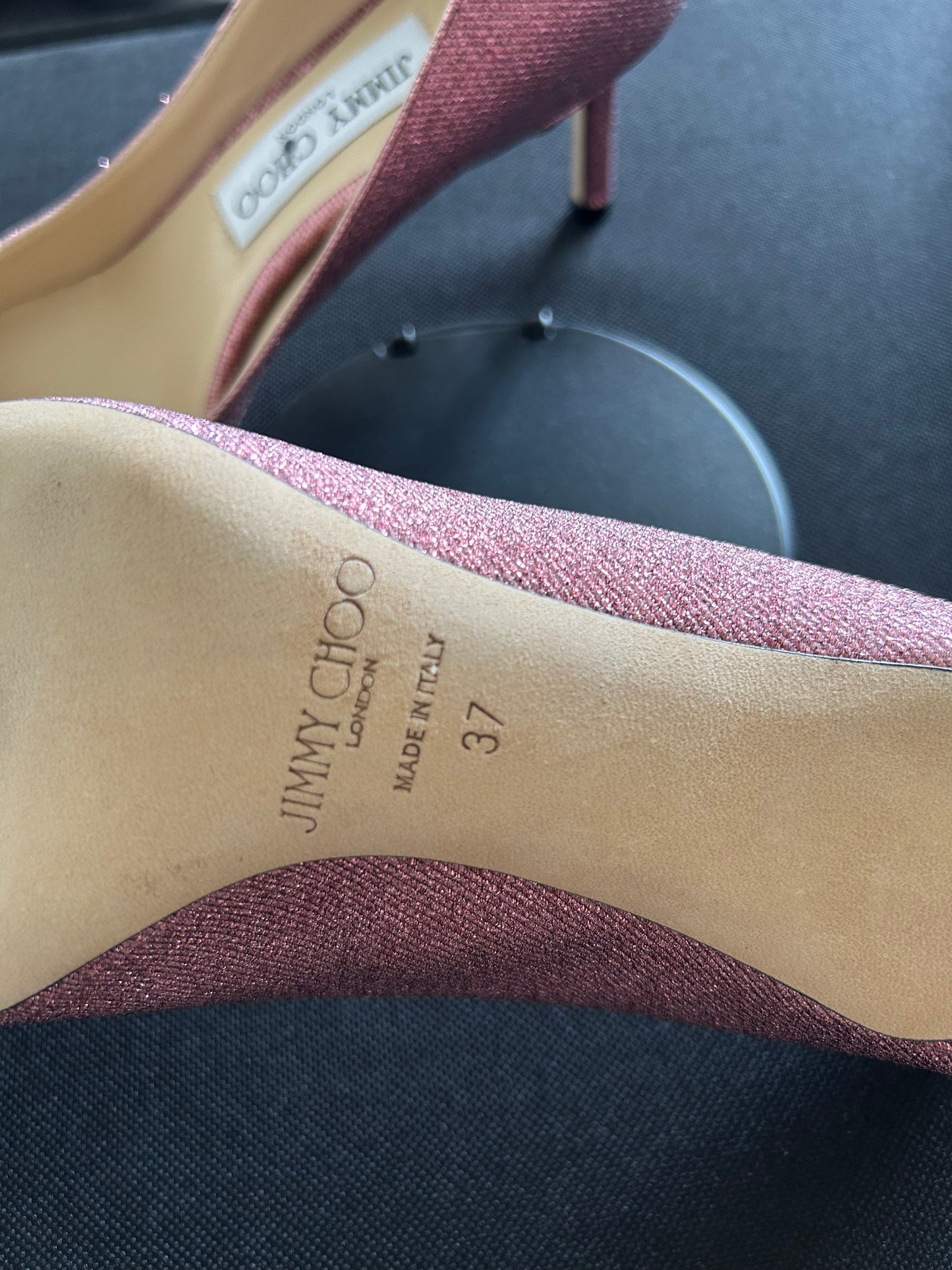 Jimmy Choo Romy 60 XGS pink heels UK4