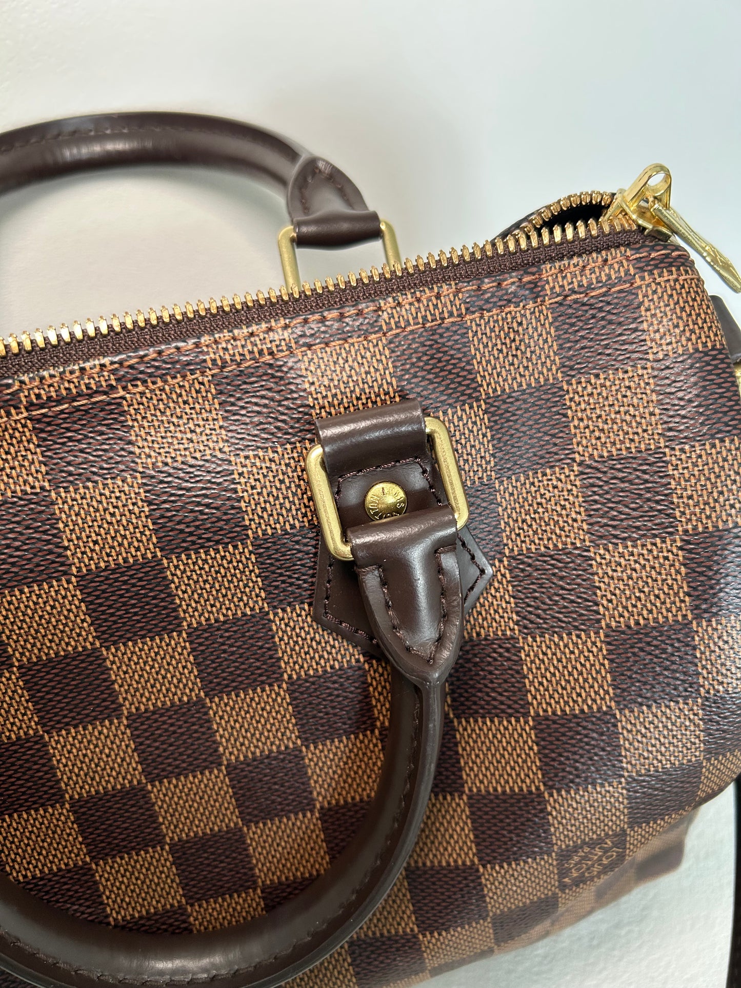 Louis Vuitton Speedy 25 Bandouliere Damier Ebene