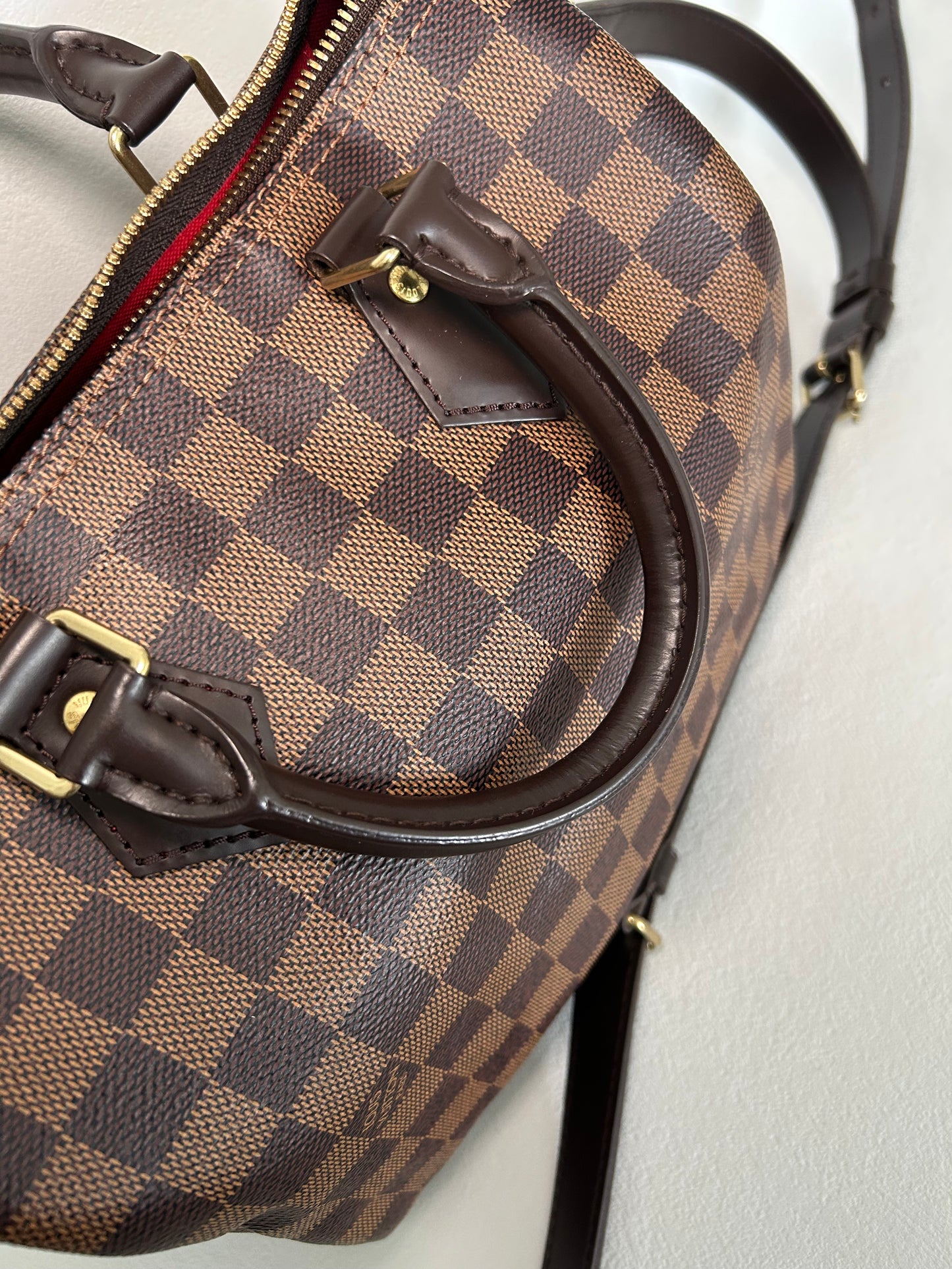 Louis Vuitton Speedy 25 Bandouliere Damier Ebene