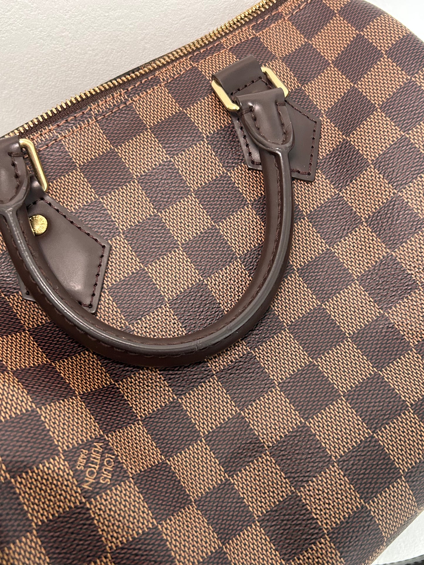 Louis Vuitton Speedy 25 Bandouliere Damier Ebene