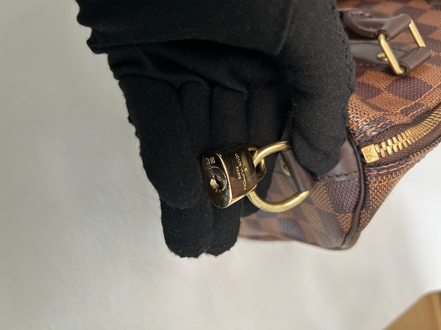 Louis Vuitton Speedy 25 Bandouliere Damier Ebene