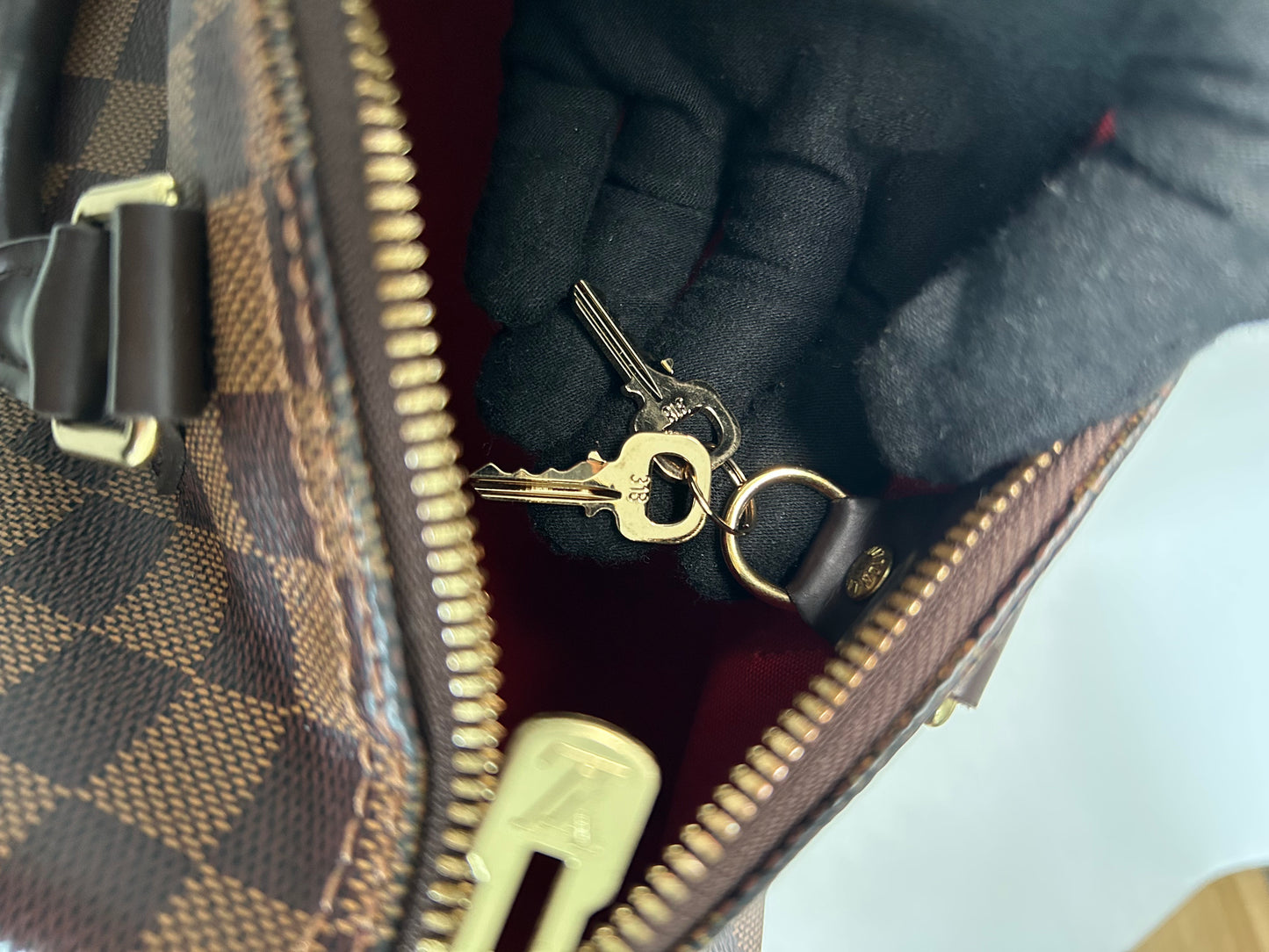 Louis Vuitton Speedy 25 Bandouliere Damier Ebene