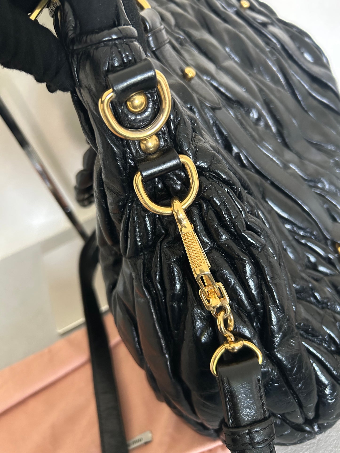 Miu Miu matelasse handbag