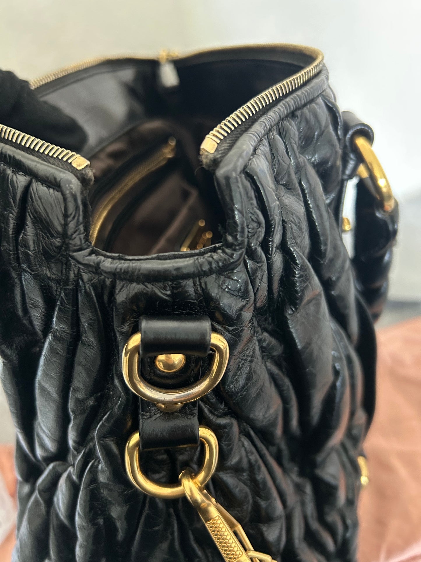 Miu Miu matelasse handbag