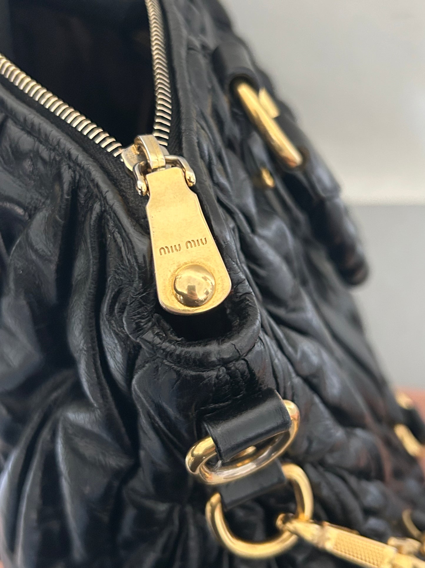 Miu Miu matelasse handbag