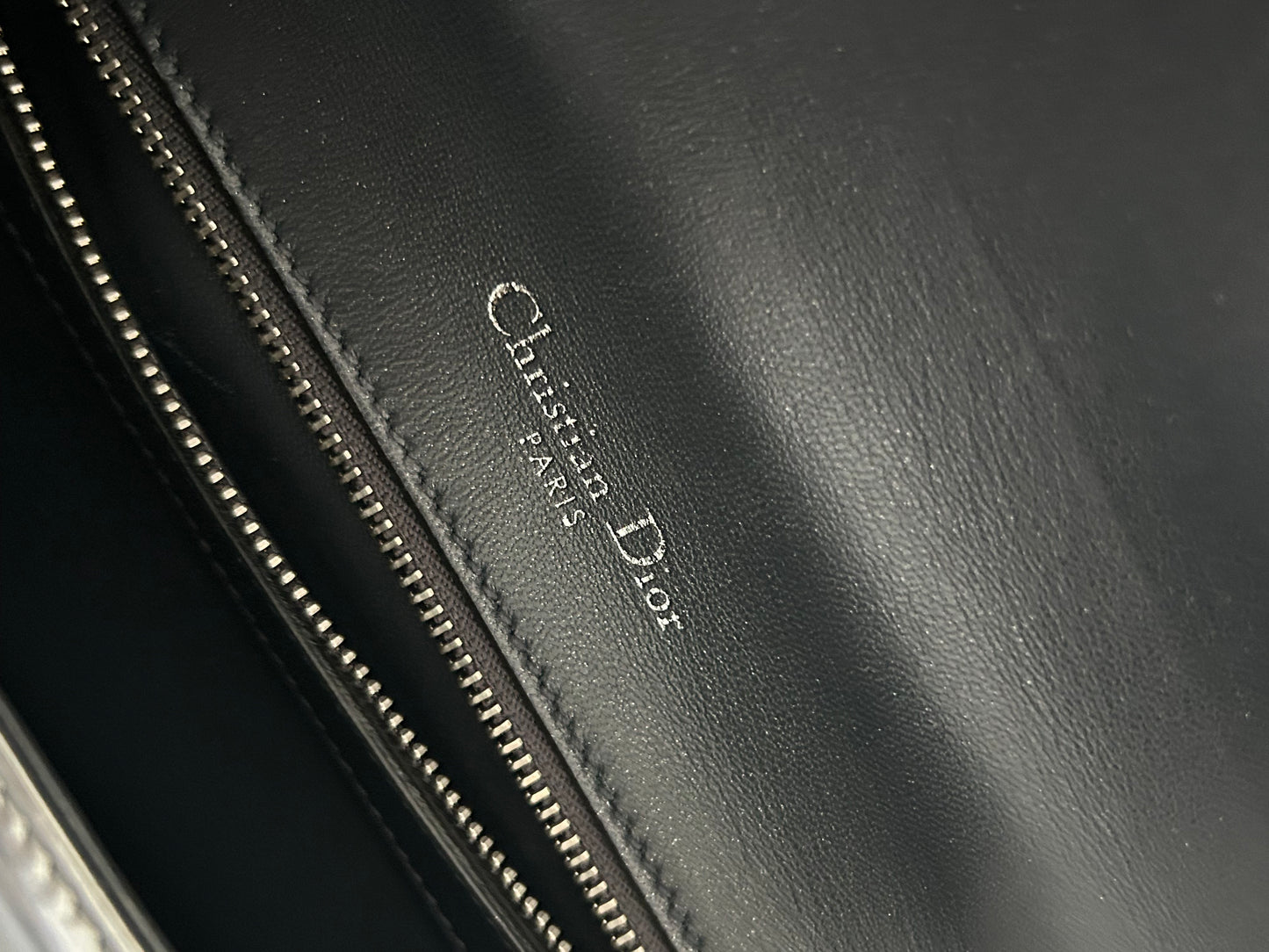 Dior Diorama metallic beaded flap bag