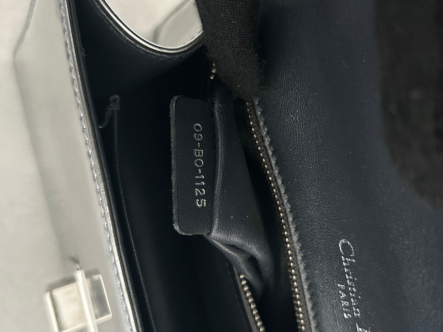 Dior Diorama metallic beaded flap bag