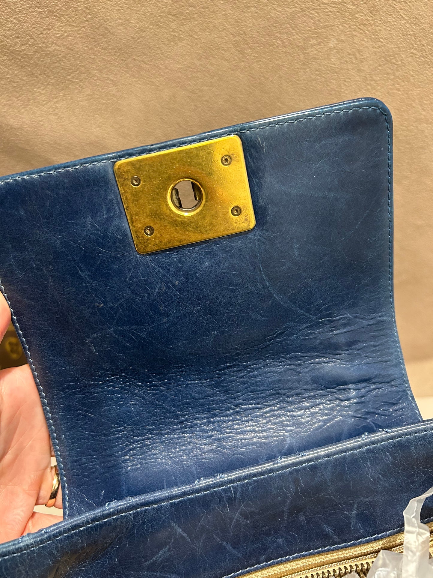 Chanel boy front pocket shoulder bag