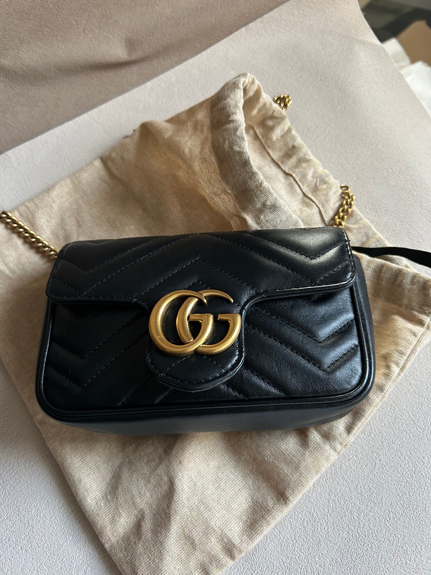 Gucci mini black marmont