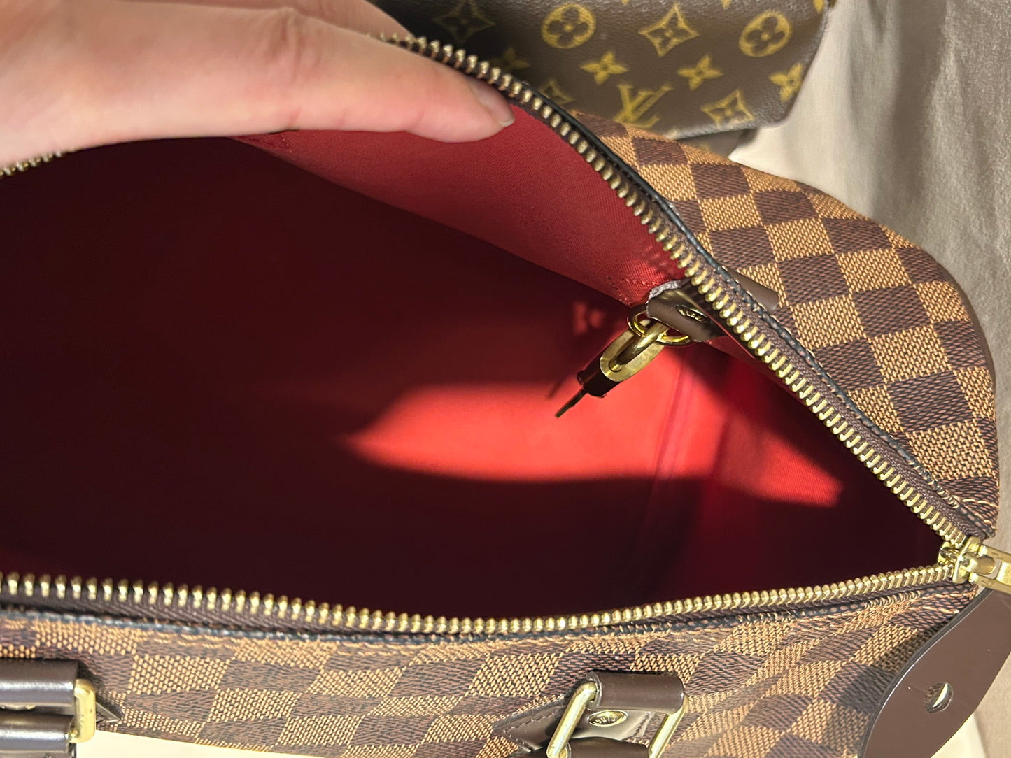 Louis Vuitton speedy 30 in Damier Ebene