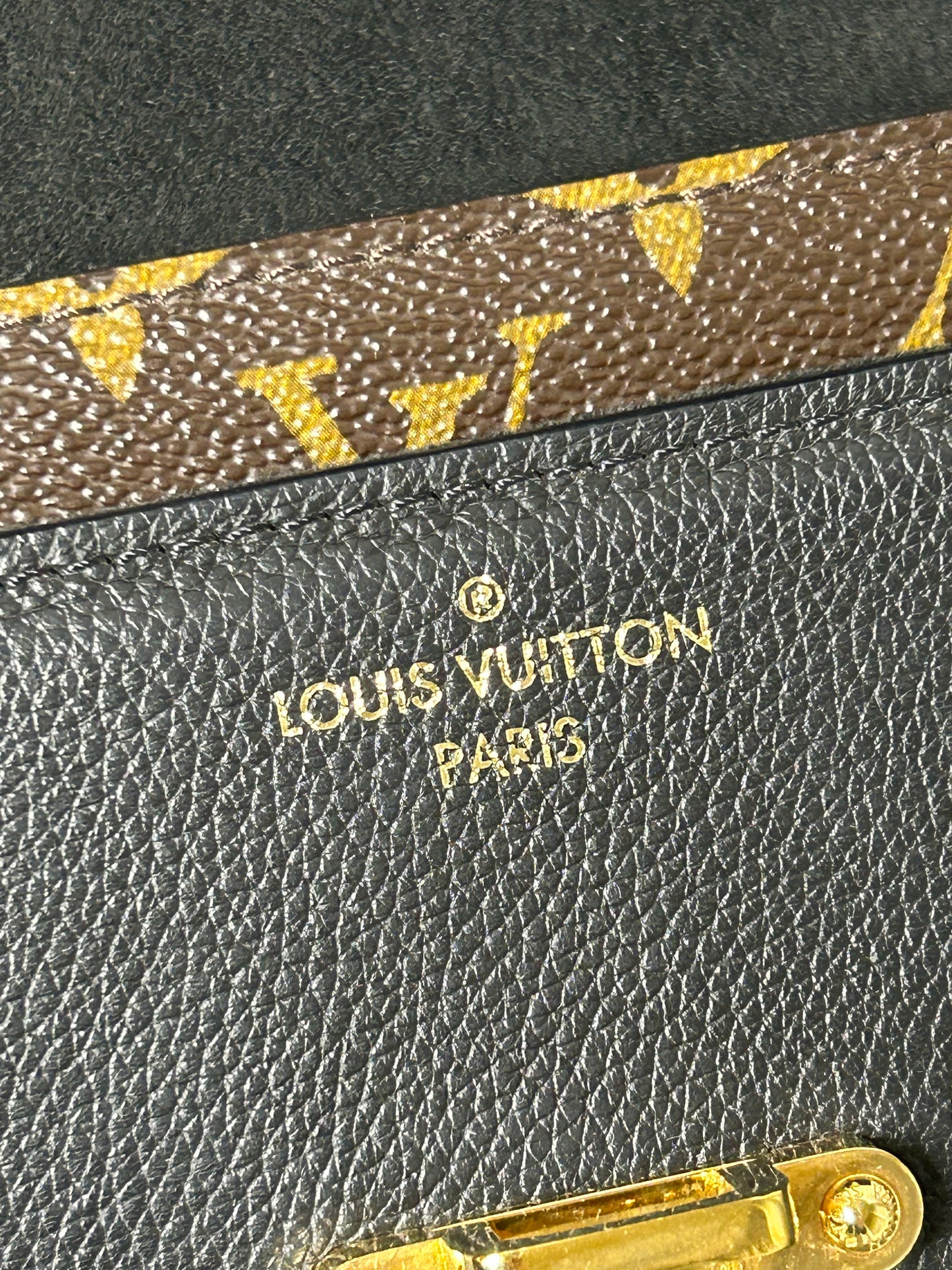 Louis Vuitton victoire monogram and black leather