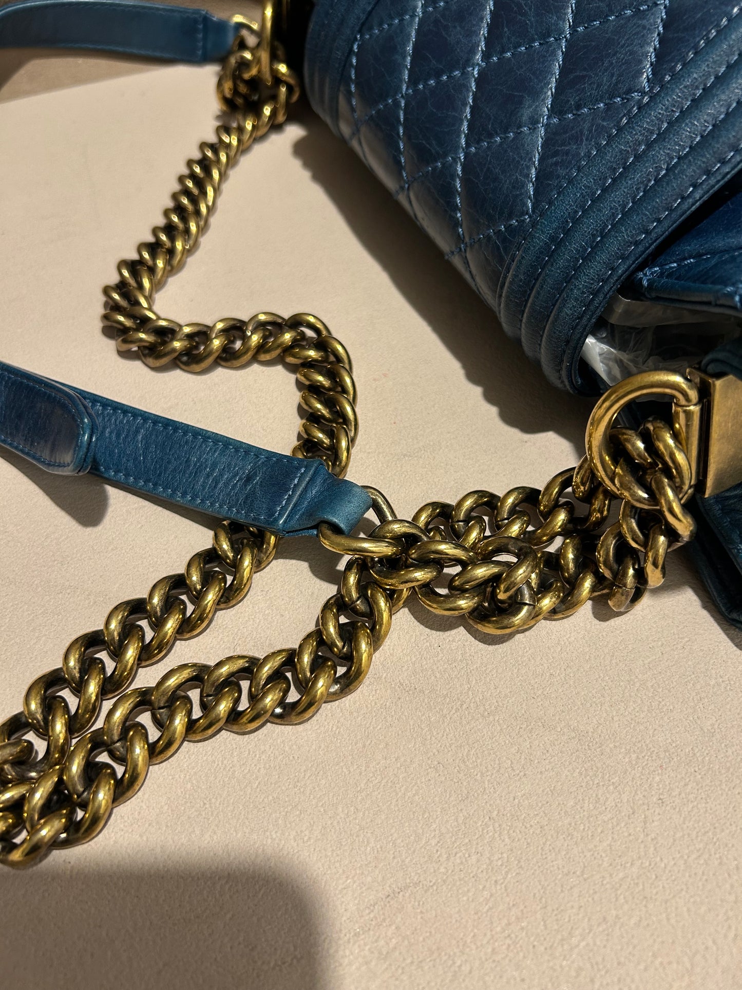 Chanel boy front pocket shoulder bag