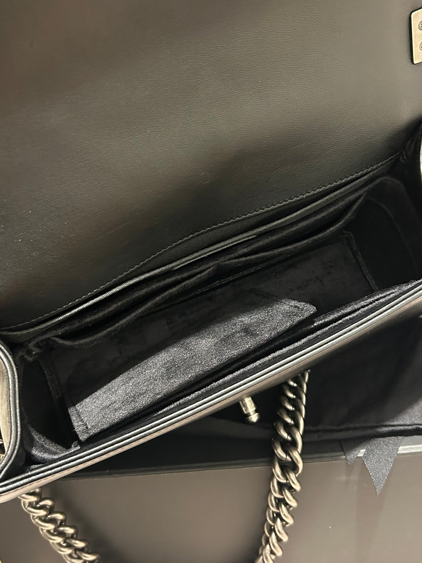 Chanel le boy medium bag black