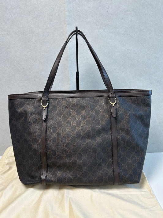 Gucci dark brown GG supreme Nice tote bag