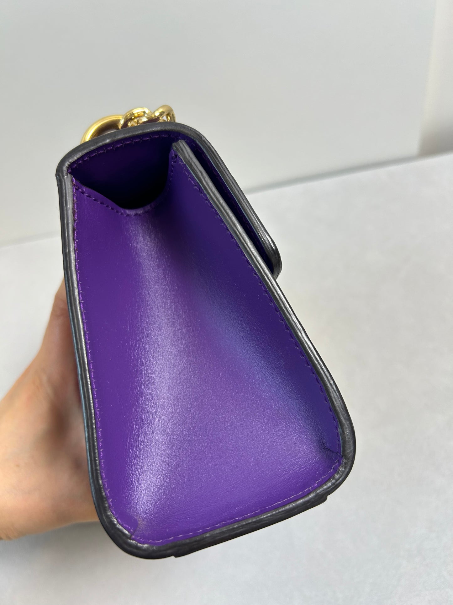 Gucci padlock small purple shoulder bag