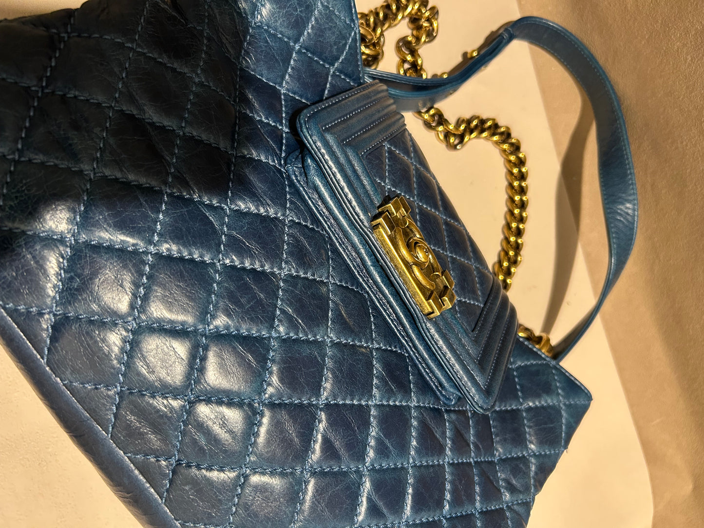Chanel boy front pocket shoulder bag