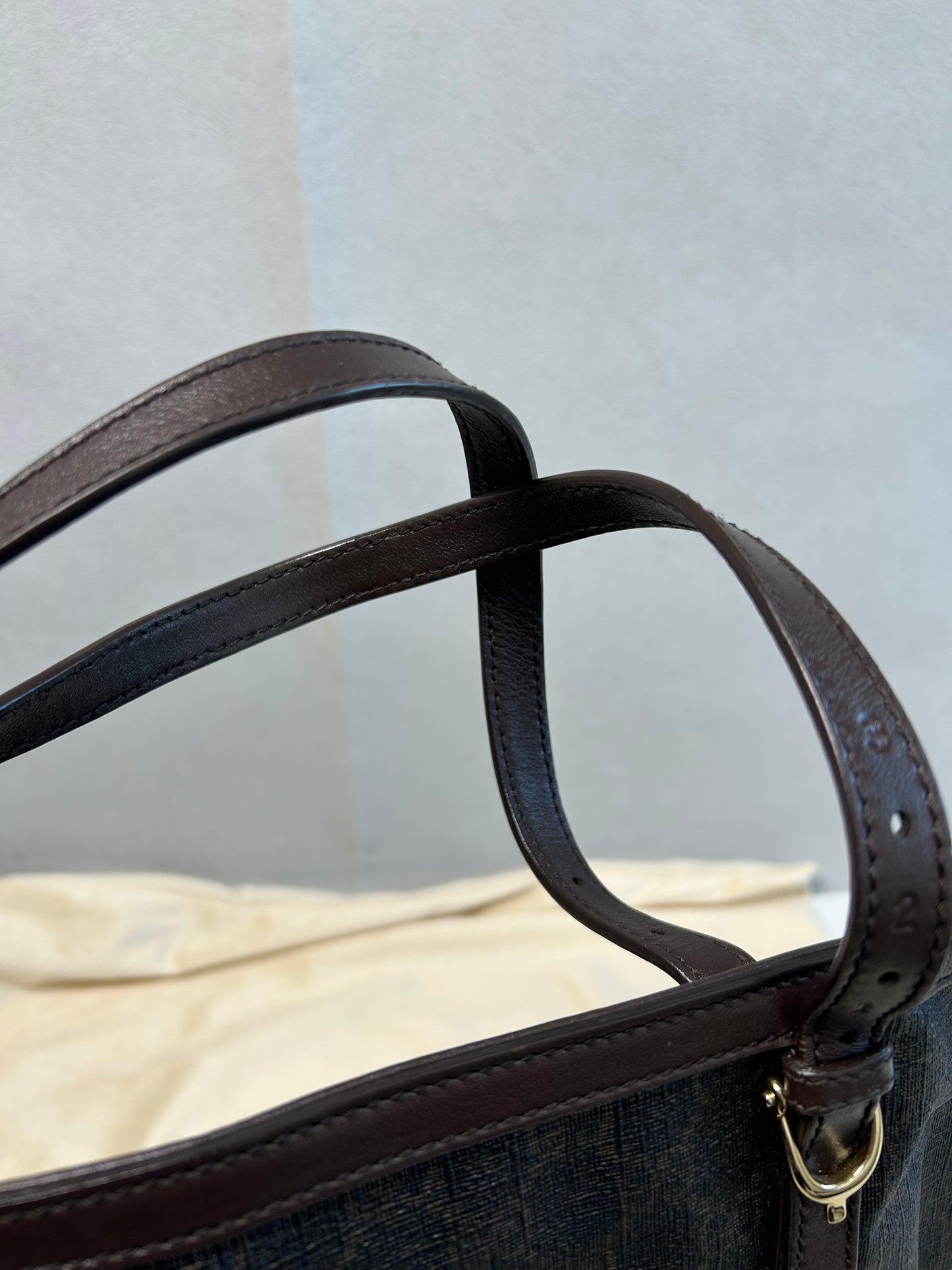 Gucci dark brown GG supreme Nice tote bag