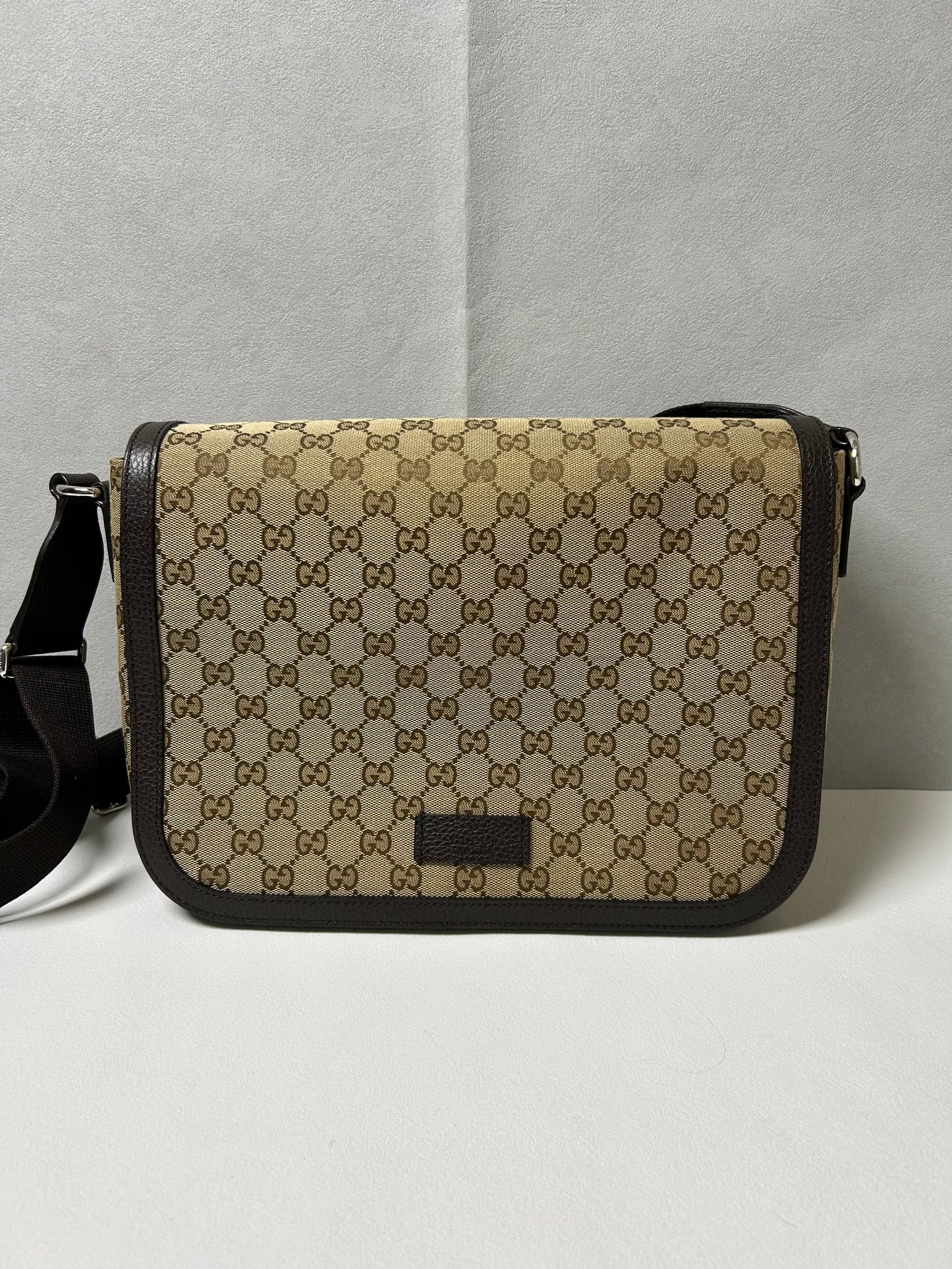 Gucci GG canvas unisex large messenger bag