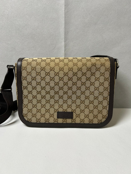 Gucci GG canvas unisex large messenger bag