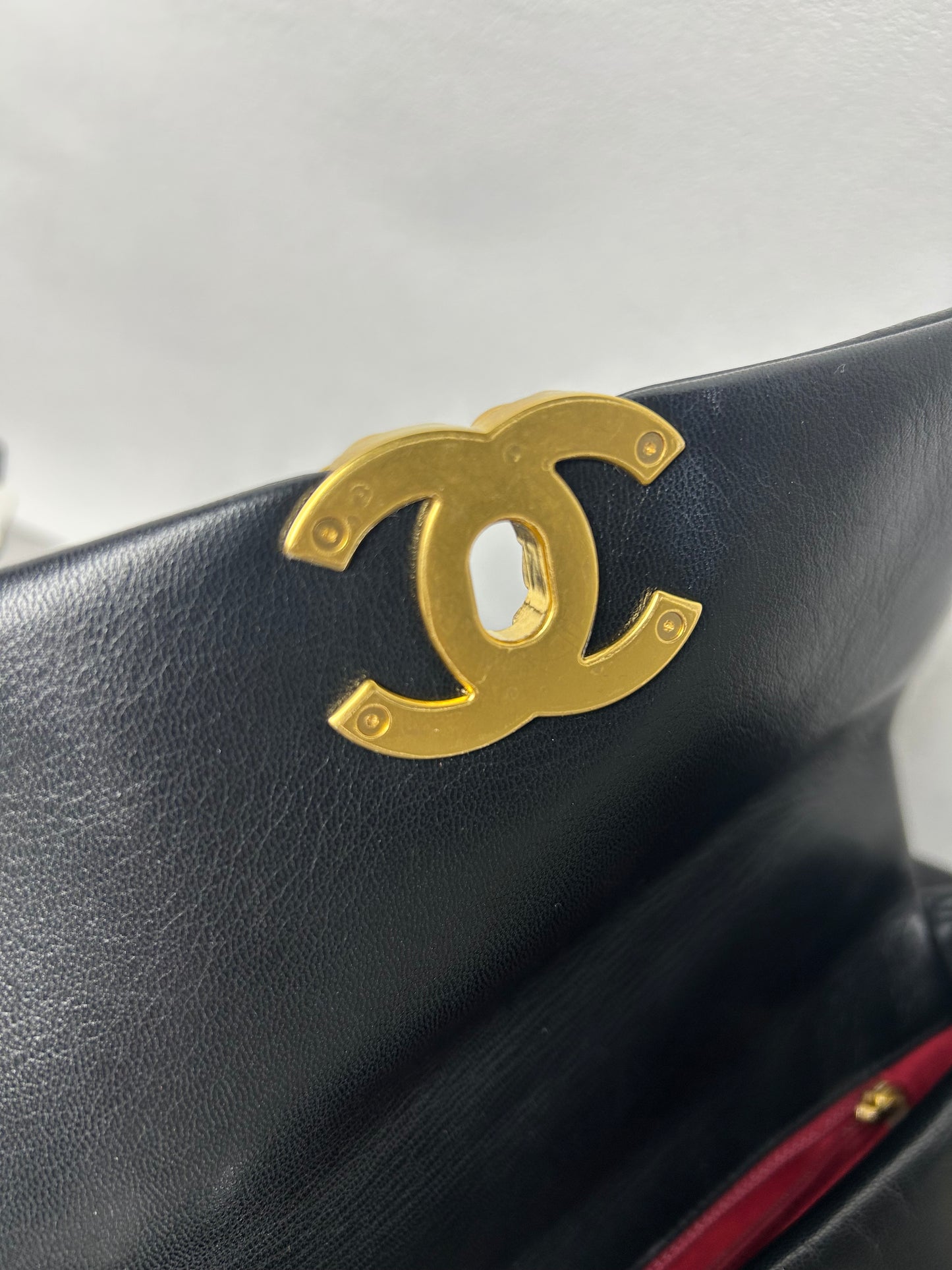 Chanel 19 bag small black and gold