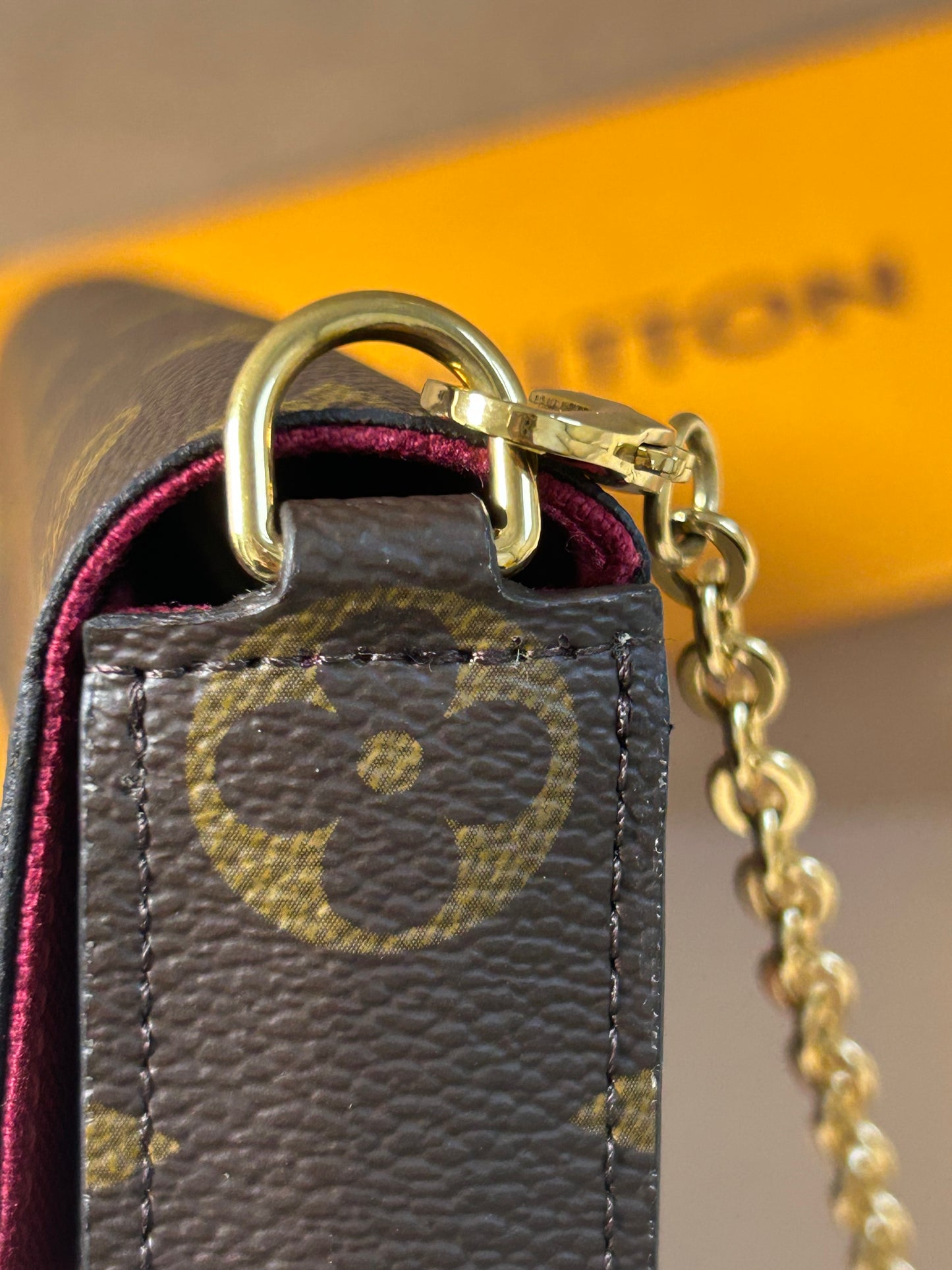 Louis Vuitton felicie pochette in monogram