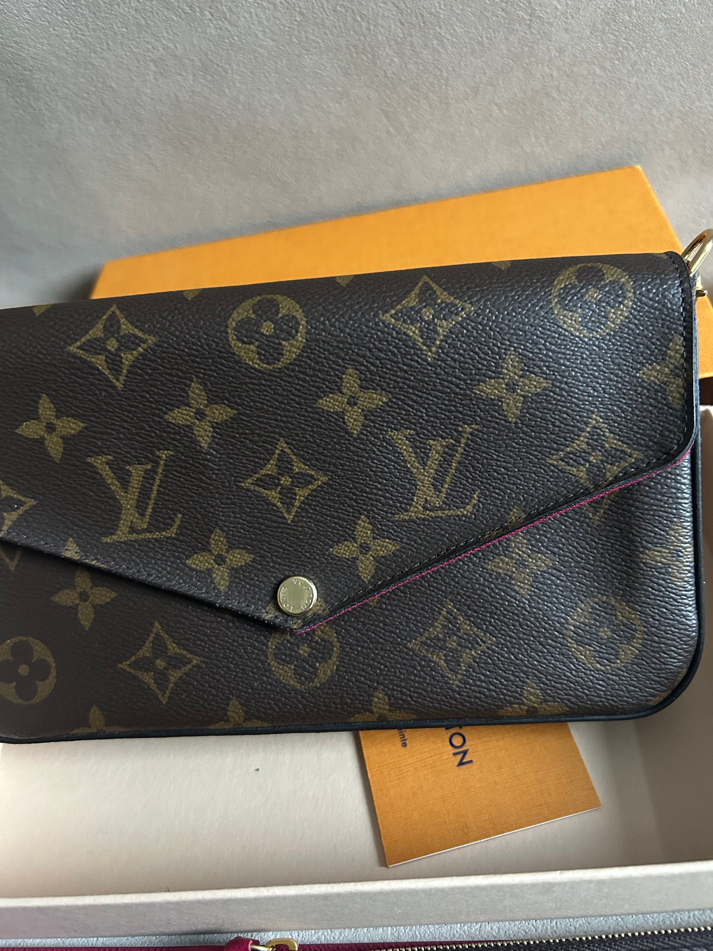 Louis Vuitton felicie pochette in monogram