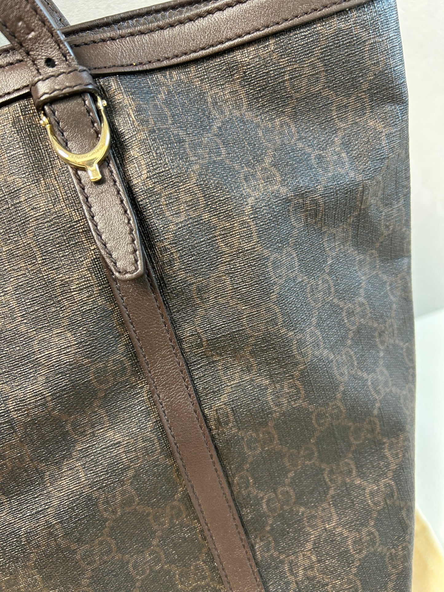 Gucci dark brown GG supreme Nice tote bag