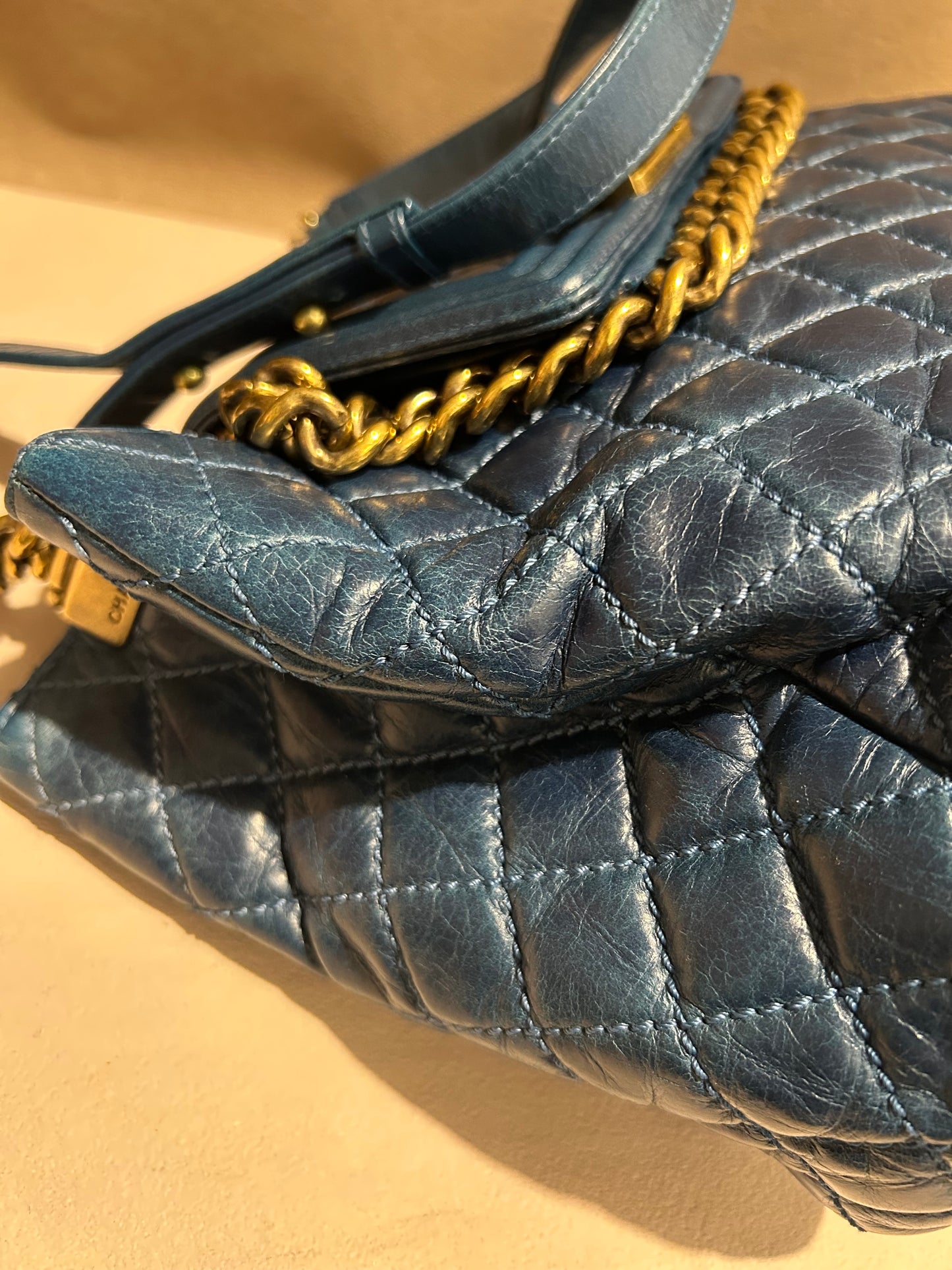 Chanel boy front pocket shoulder bag