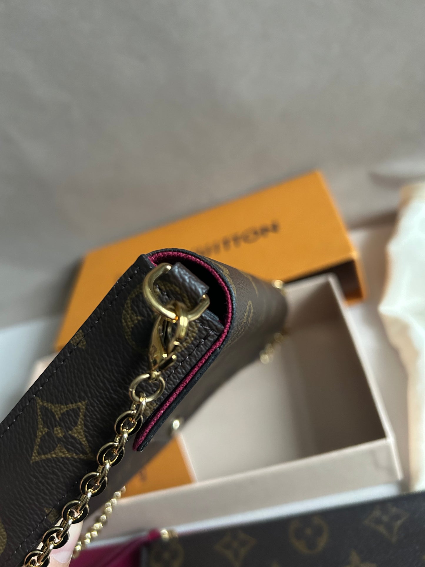 Louis Vuitton felicie pochette in monogram