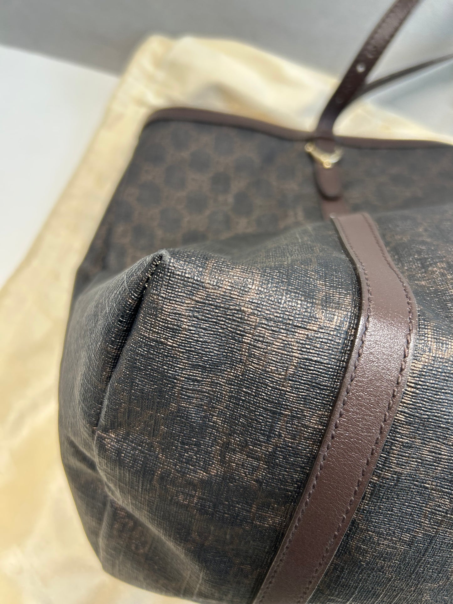 Gucci dark brown GG supreme Nice tote bag