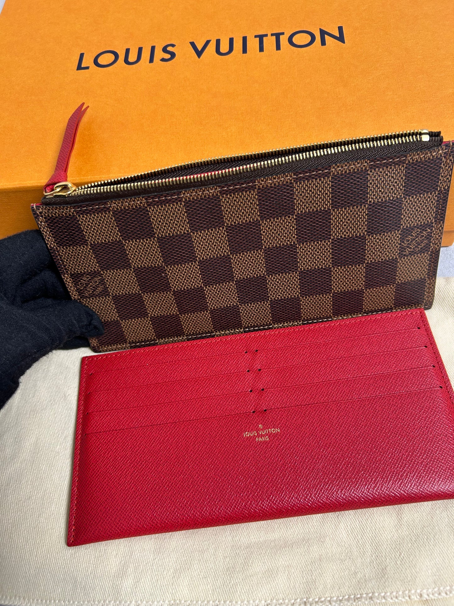 Louis Vuitton felicie pochette Damier Ebene