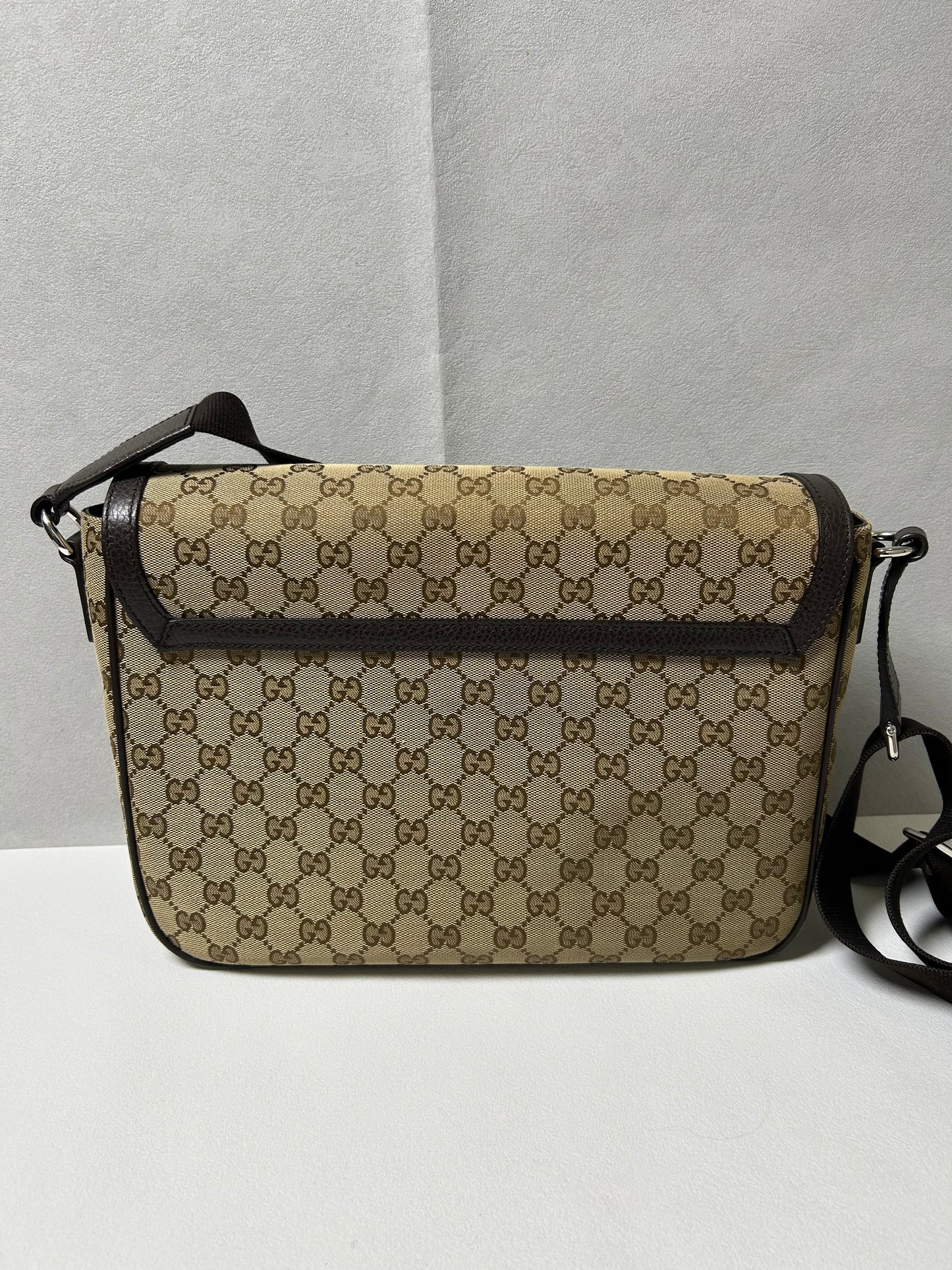 Gucci GG canvas unisex large messenger bag