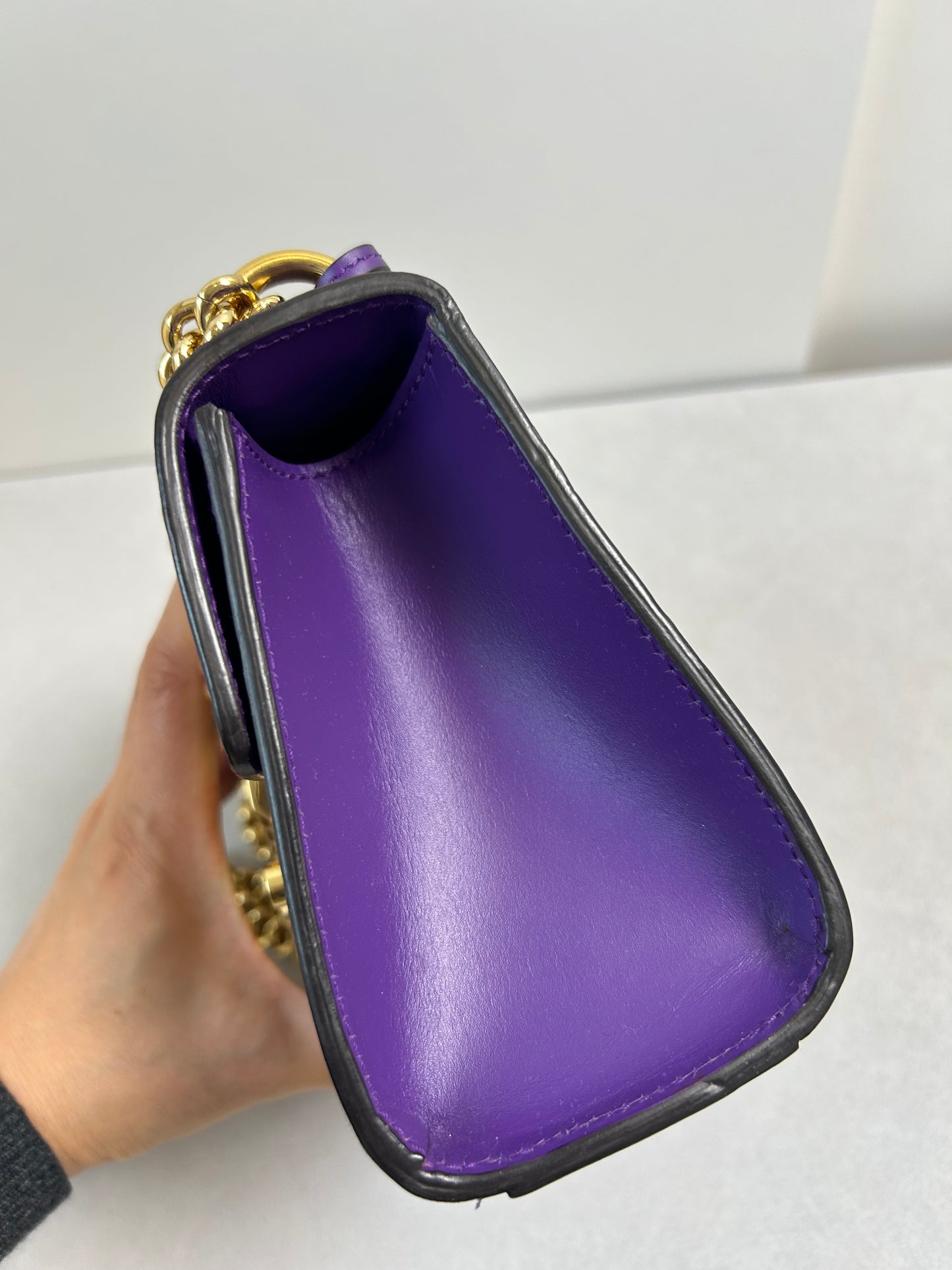 Gucci padlock small purple shoulder bag
