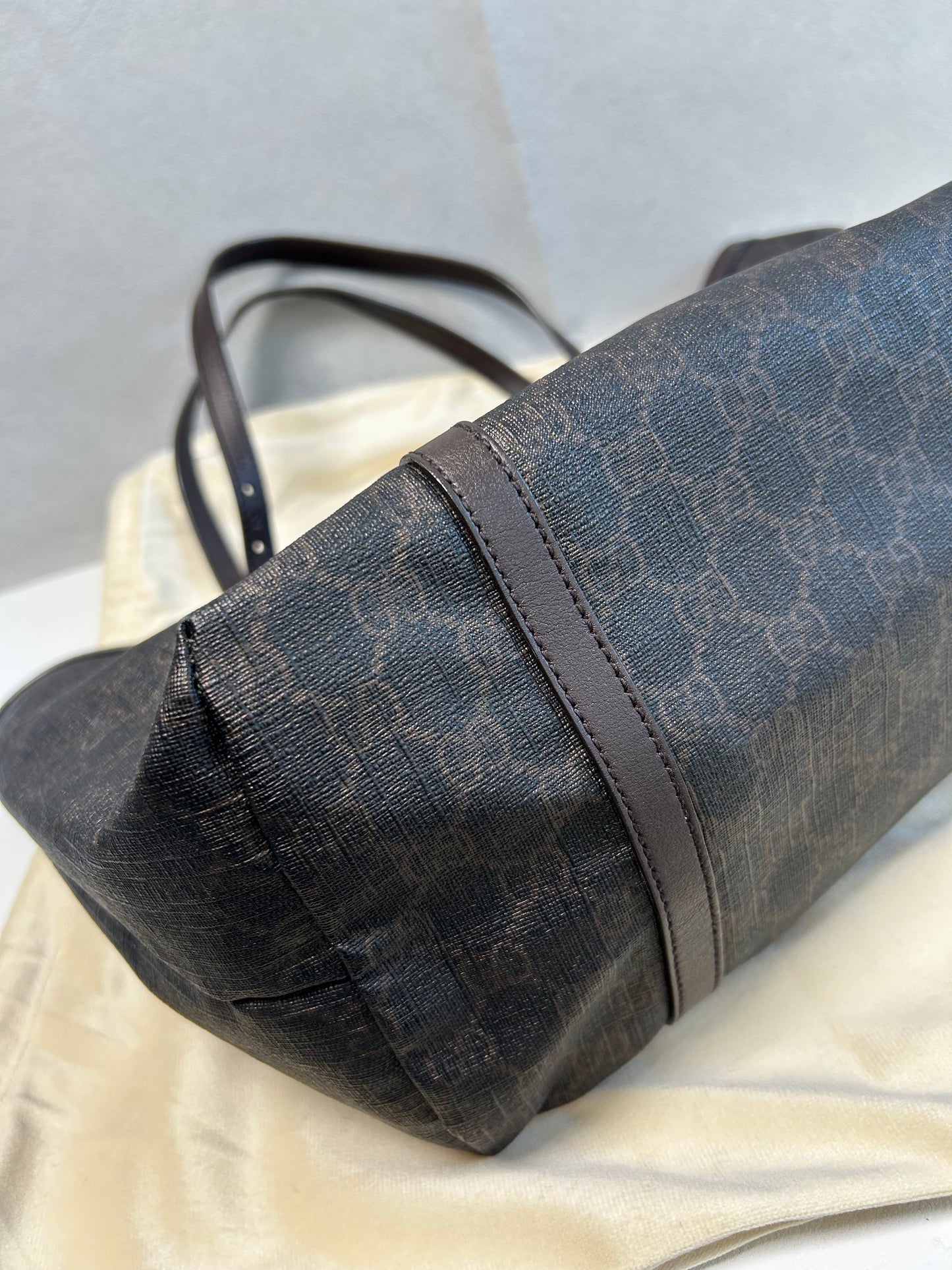 Gucci dark brown GG supreme Nice tote bag