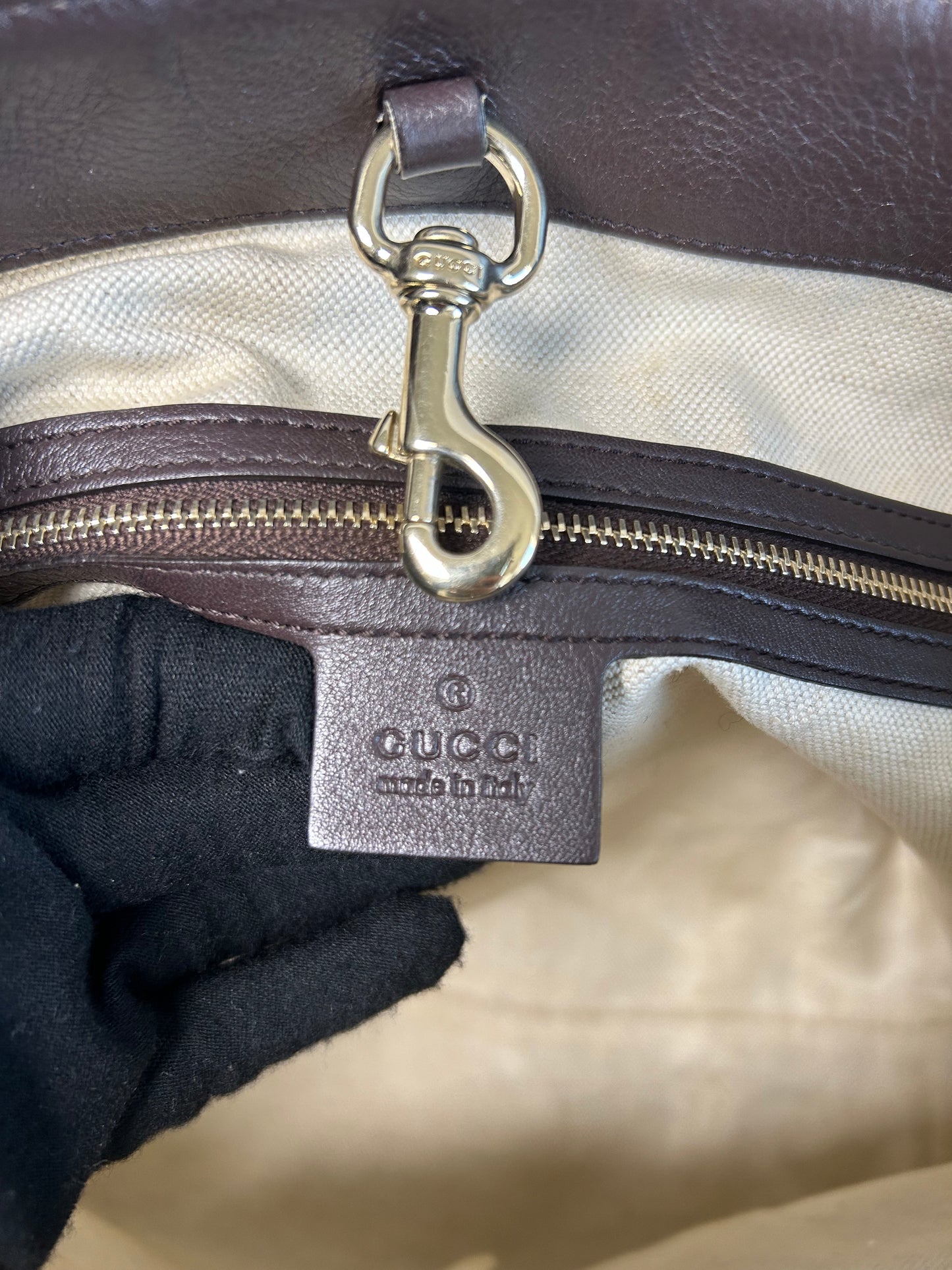 Gucci dark brown GG supreme Nice tote bag