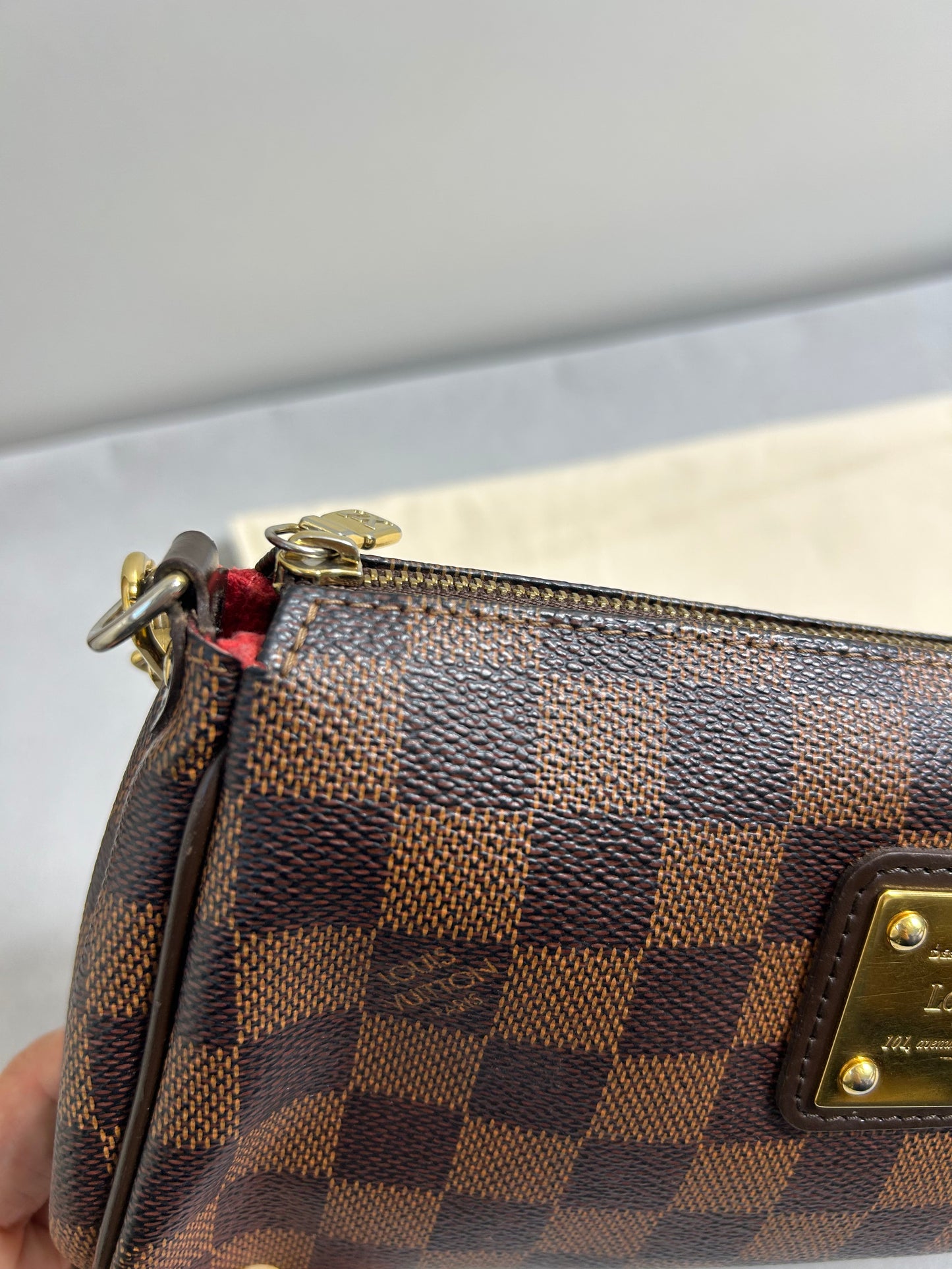 Louis Vuitton Eva clutch bag In Damier Ebene