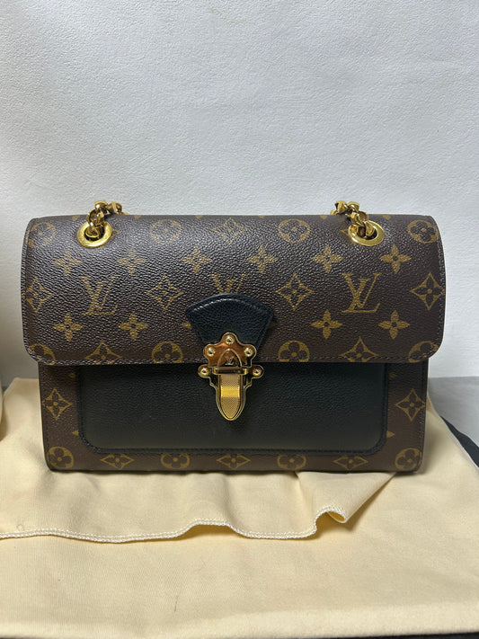 Louis Vuitton victoire monogram and black leather