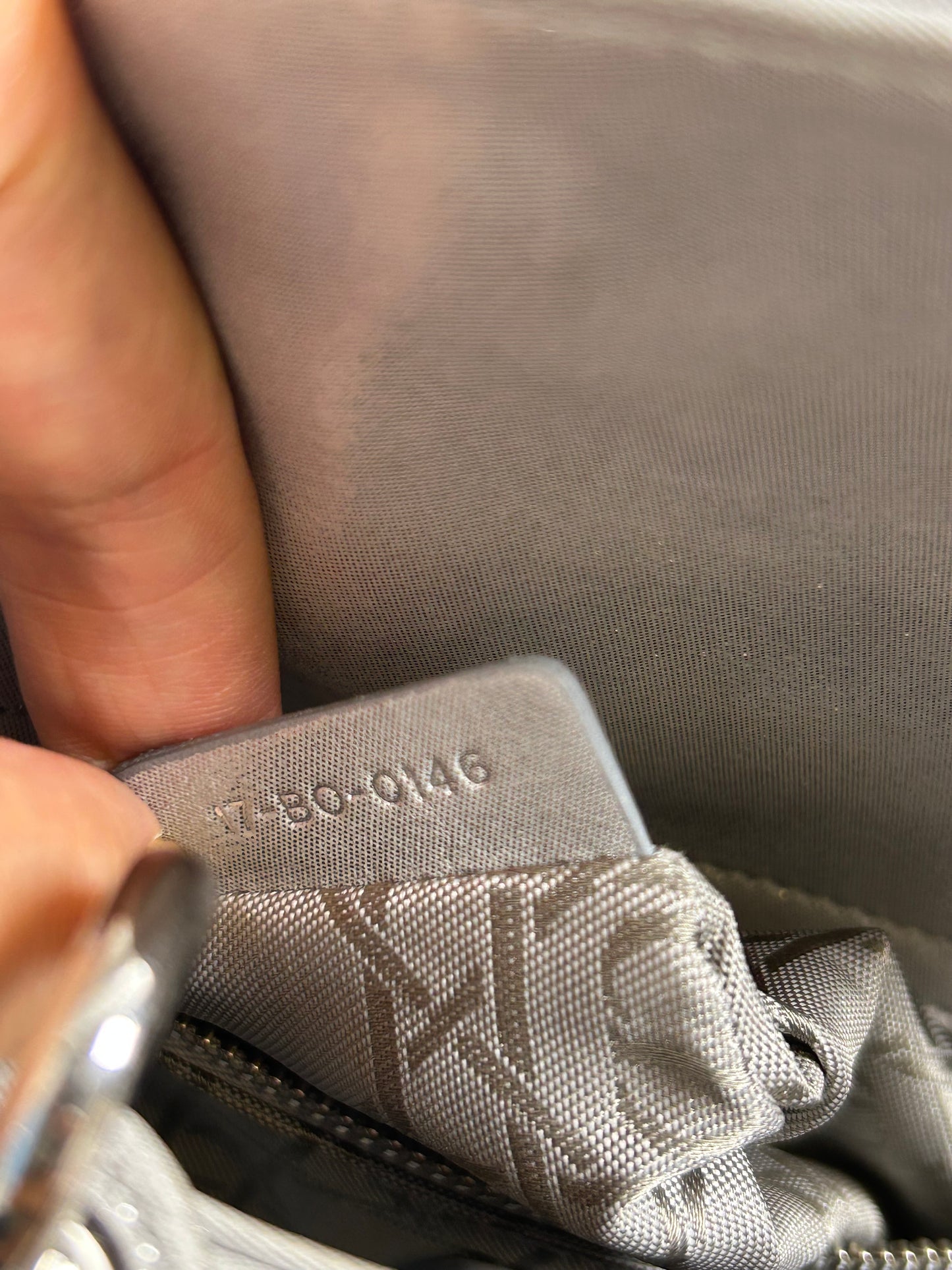 Dior lady Dior mini pearly grey