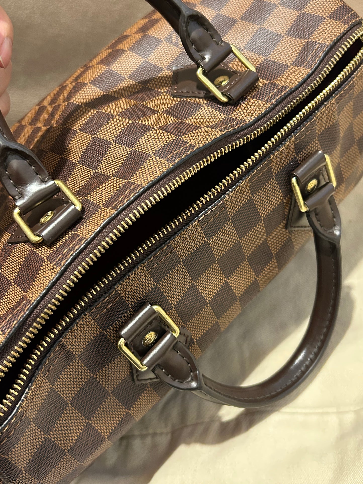 Louis Vuitton speedy 30 in Damier Ebene