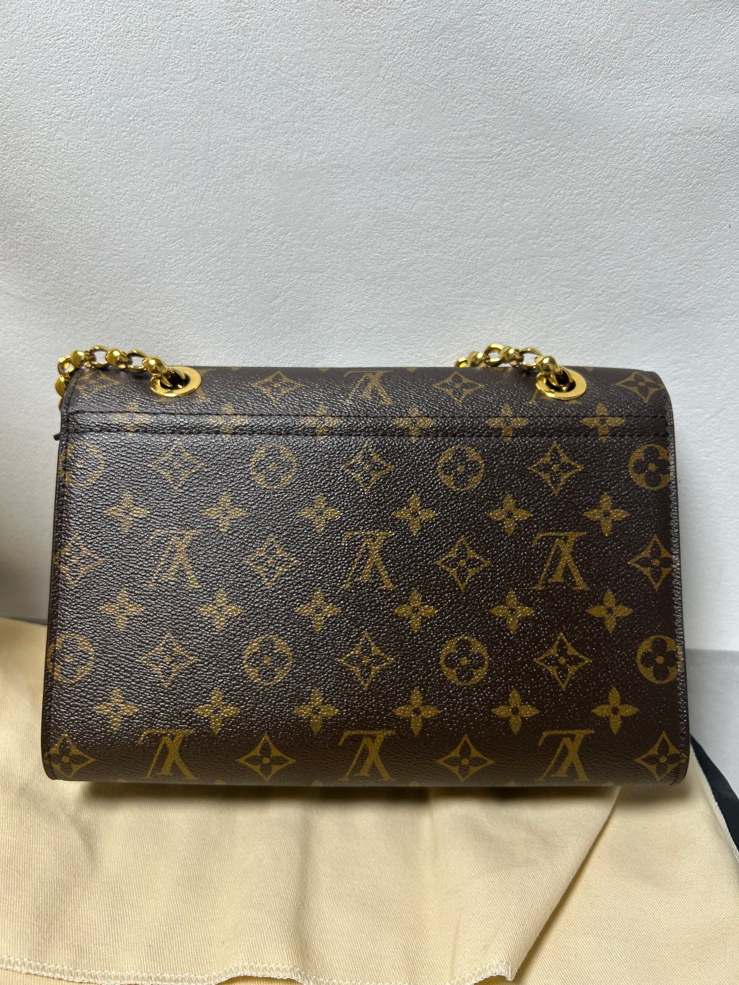 Louis Vuitton victoire monogram and black leather