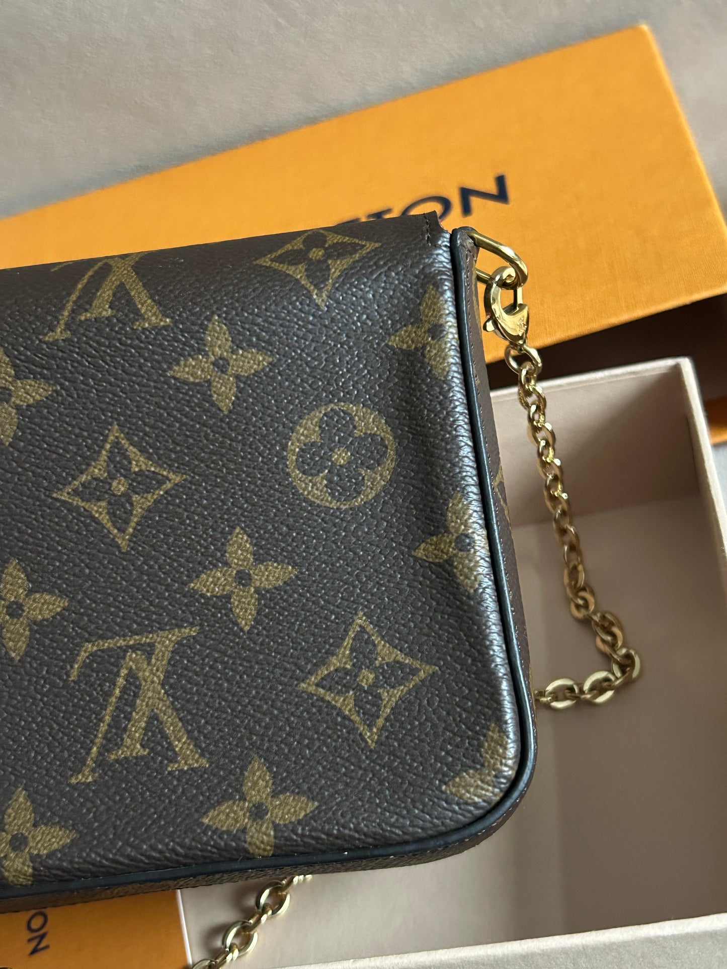 Louis Vuitton felicie pochette in monogram