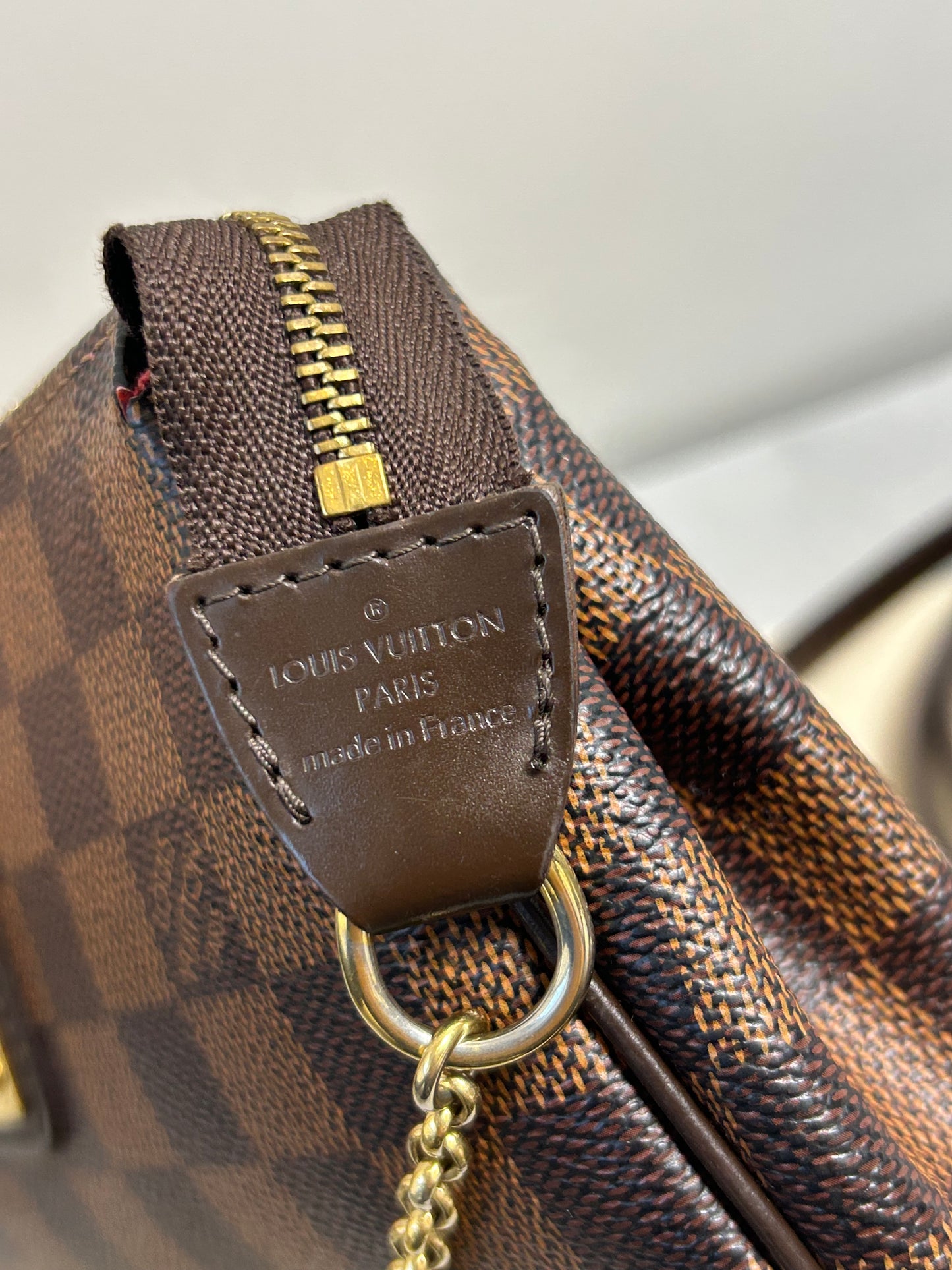 Louis Vuitton Eva clutch bag In Damier Ebene
