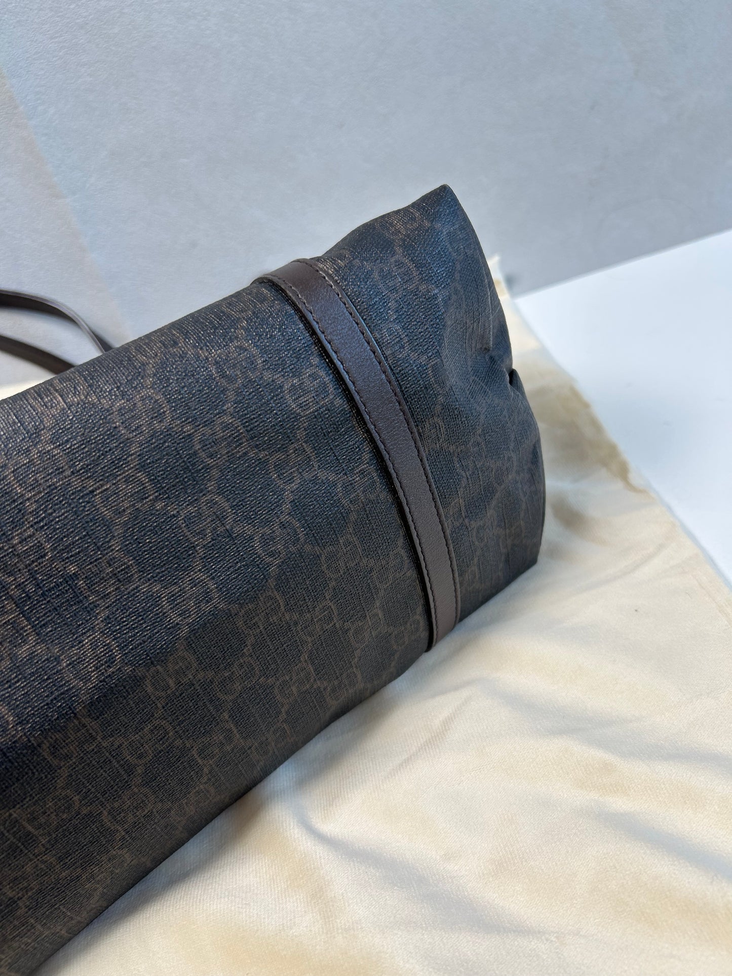 Gucci dark brown GG supreme Nice tote bag