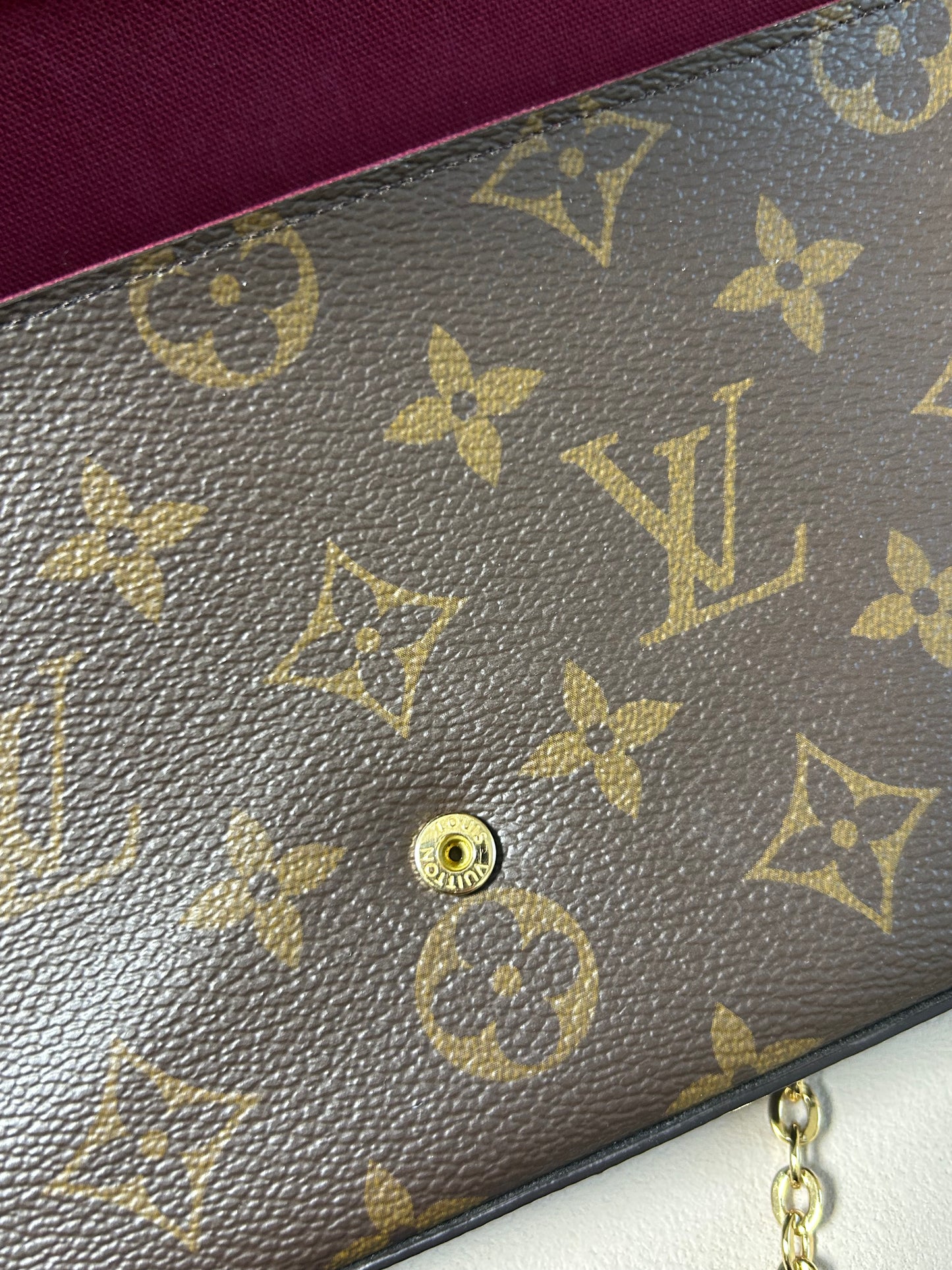Louis Vuitton felicie pochette in monogram