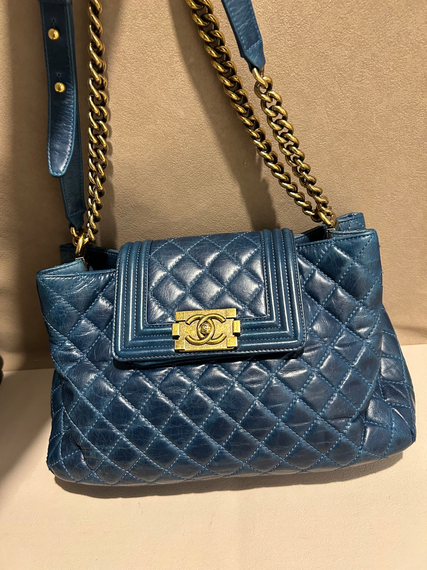 Chanel boy front pocket shoulder bag