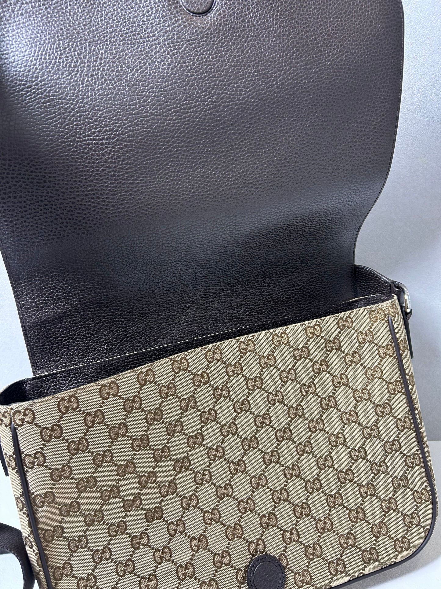 Gucci GG canvas unisex large messenger bag