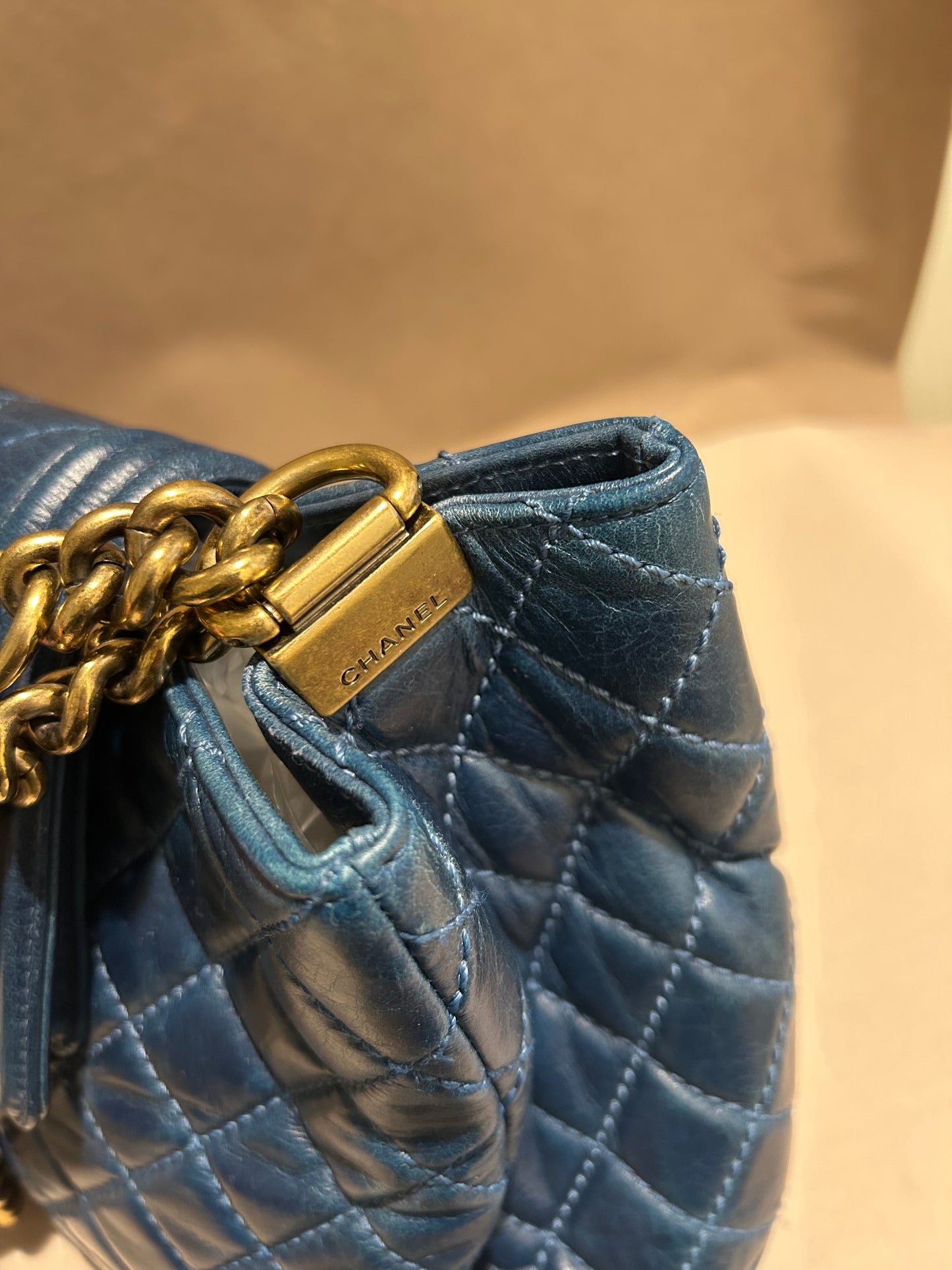 Chanel boy front pocket shoulder bag